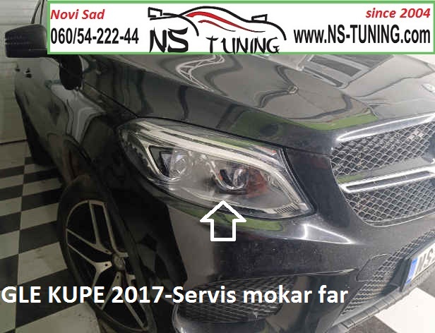 mercedes gle kupe 2017 mokar far zamena stakla reparacija novi sad ns tuning